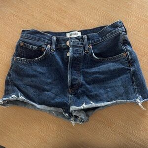 Agolde dark jean shorts